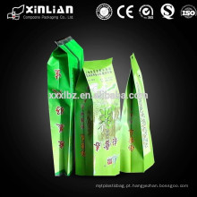 Novo produto no mercado da china stand up plástico saco de chá vazio com fecho de correr